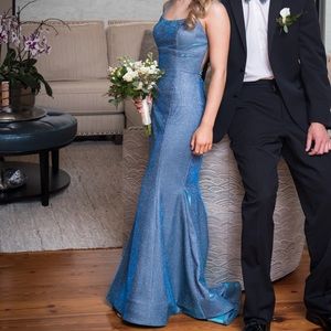 Sherri Hill Electric Blue Prom Dress